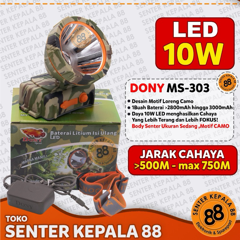 Senter Kepala DONY MS-303 + Termasuk Asuransi