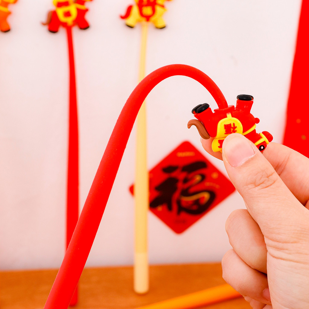 Pena Gel Tahun Kuda Pena Shaker Poni Imut Hadiah Penghargaan Seluruh Kelas Alat Tulis Tahun Baru Had