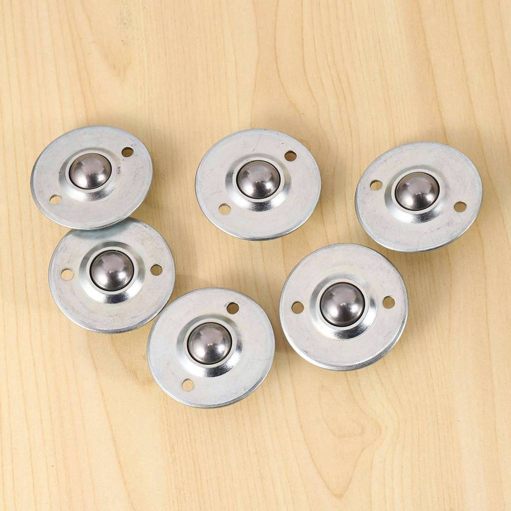 PZHI12Pcs CY16B 58Inch Bearing Steel Roller Ball Flange Conveyor Transfer Unit