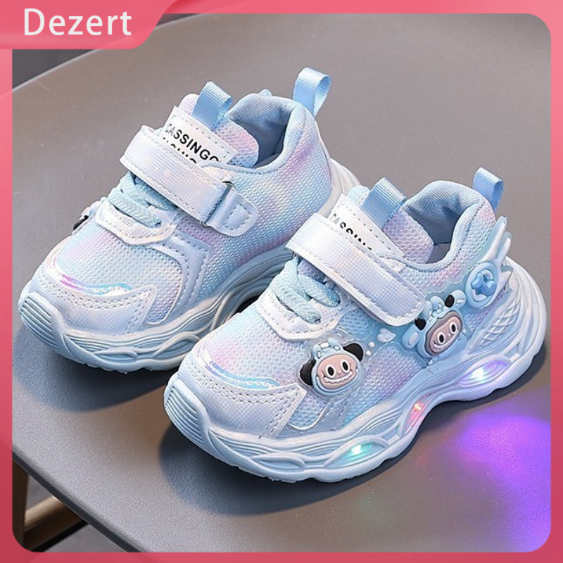 Dezert Sepatu Olahraga Anak Perempuan Lampu Led Kartun Lucu Sepatu Anak Perempuan Yang Cocok Untuk S