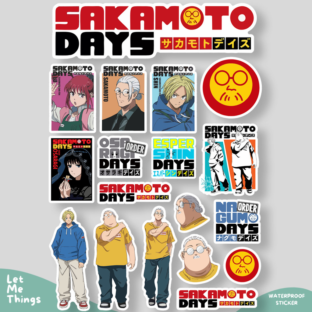 Sticker Anime Sakamoto Days Vinyl Anti Air