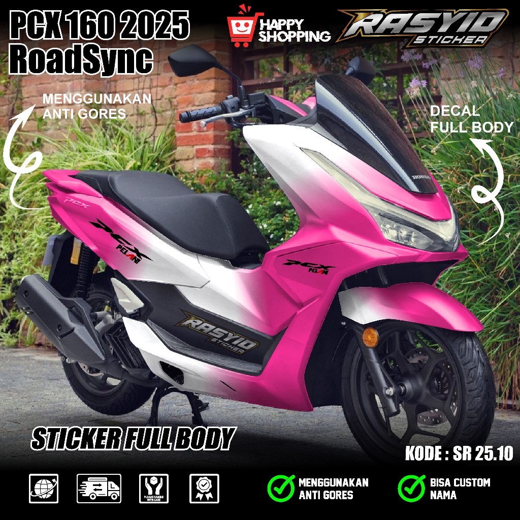 COD Sticker Decal Full Body Honda PCX 160 Tahun 2025 Cbs Abs RoadSync Decal Sticker Full Body PCX 16