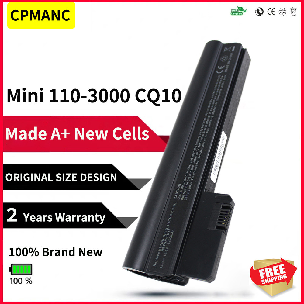 CPMANC Laptop battery for HP MINI 110-3000 CQ10-400 HSTNN-E04C HSTNN-TY03 03TY HSTNN-CB1U
