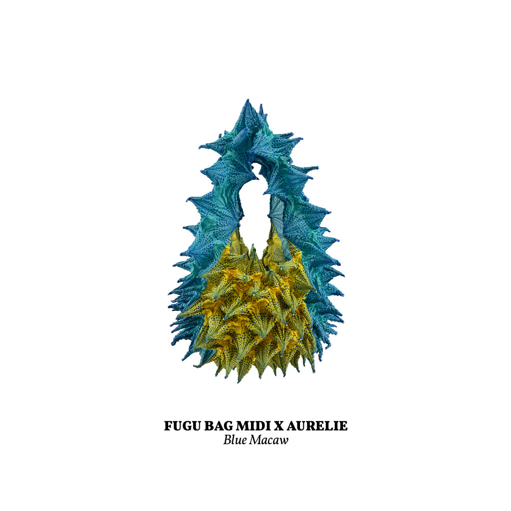 FUGUKU HAND BAG - FUGU MIDI - BLUE MACAW