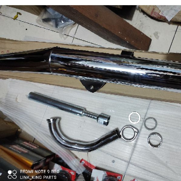 KNALPOT RX KING RXS RXK STANDAR FULL SET TINGGAL PASANG RX KING HARIAN STD HARIAN
