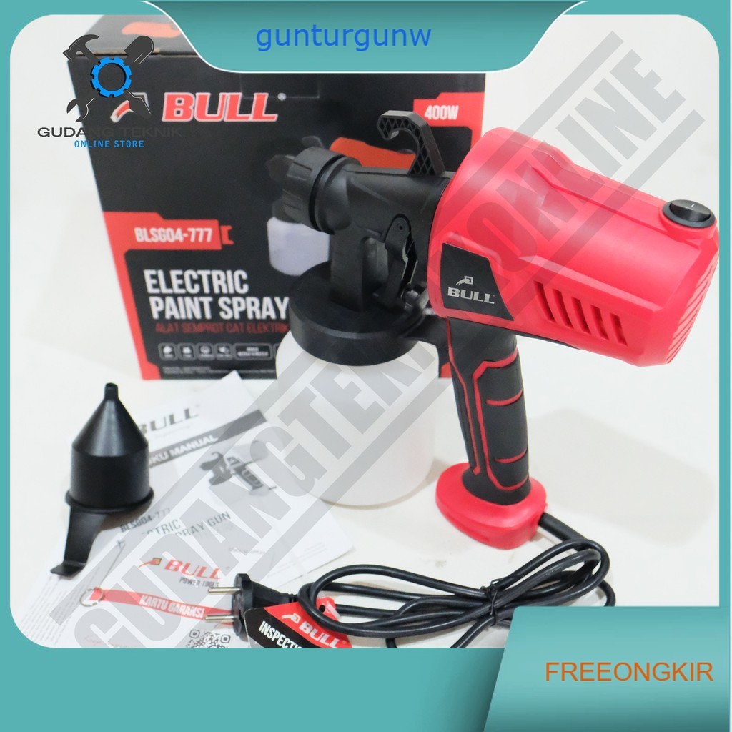 Spray Gun Electric BULL BLSG04-777 / Alat Semprot Cat Elektrik Bull Spray Gun Elektrik Cat Minyak