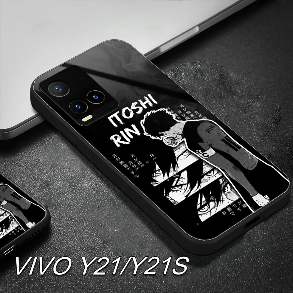 SoftCase Glass Kaca  VIVO Y21,Y21S,Y33S SoftCase Glass Casing HP VIVO Y21,Y21S,Y33S (AQ25)
