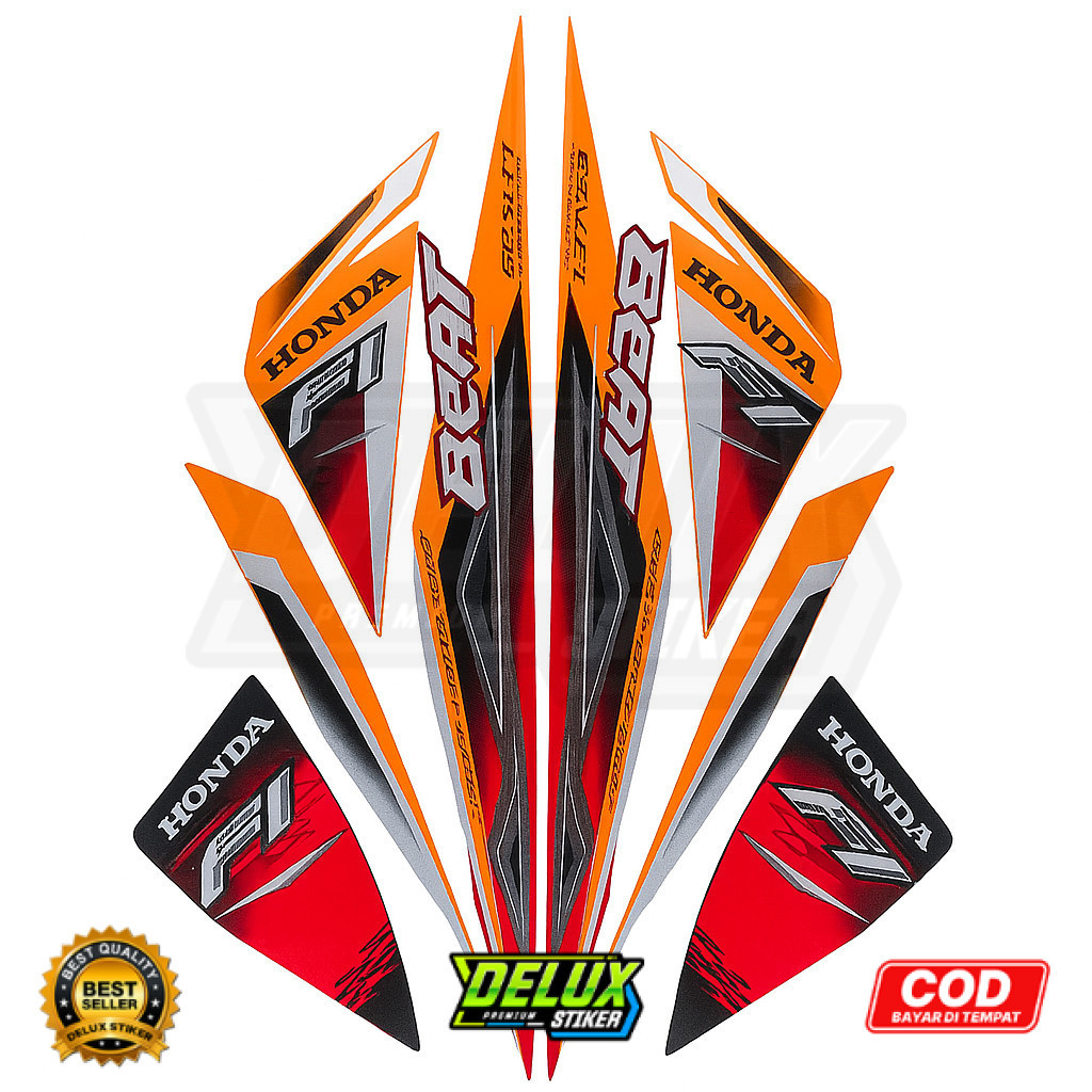 STICKER STRIPING LIS BODI MOTOR HONDA BEAT FI 2013 2014