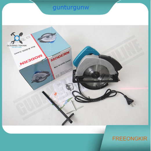 Modern M-2600L / M2600L / Circular Saw Modern M 2600 L Mesin Potong Gergaji Kayu 7" Modern M 2600L