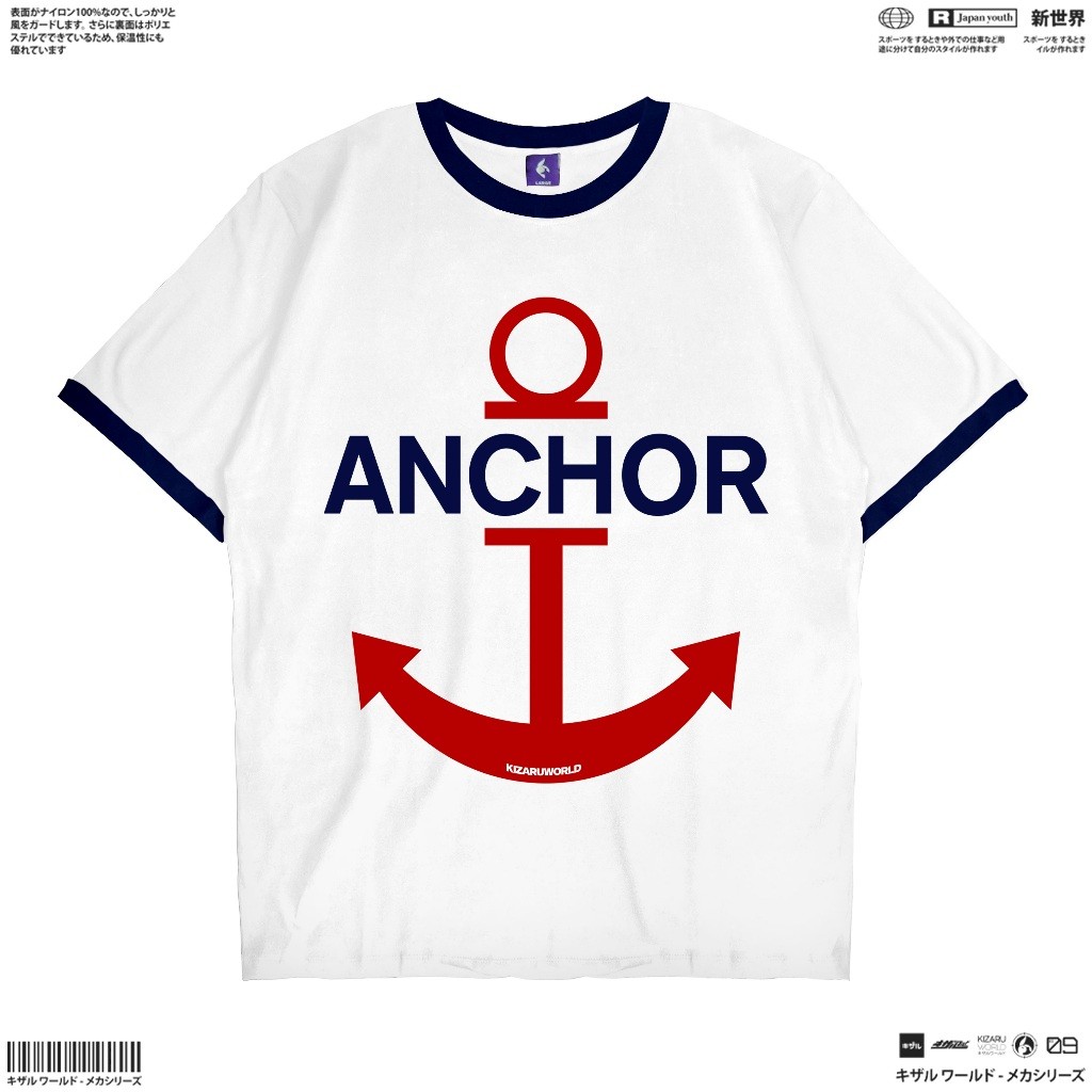 ORI KIZARU Kaos Anime LUFFY ANCHOR
