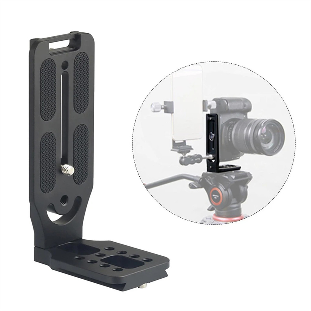 DSLR Camera L Bracket Vertical Horizontal Video Switching Tripod Quick Release Plate Compatible with
