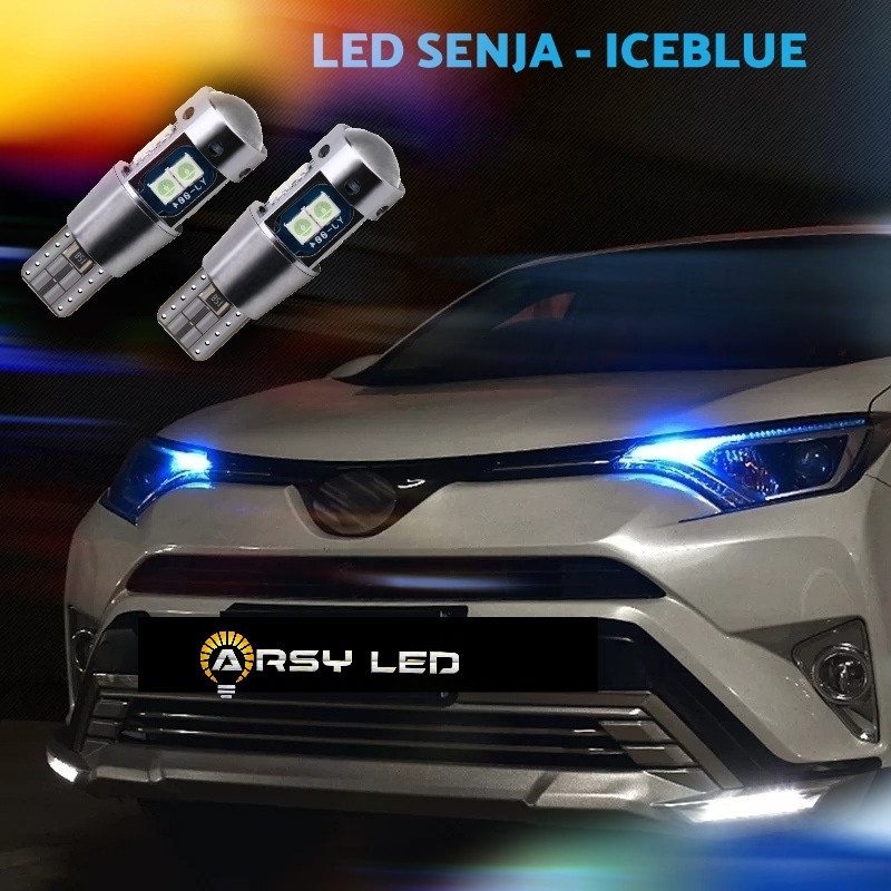 lampu led senja mobil T10 METALIK SILVER - Sigra Calya Avanza Xenia