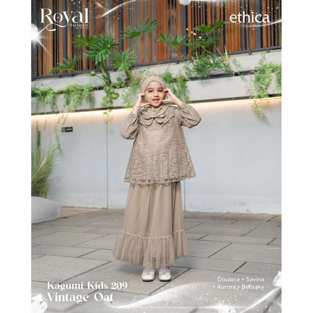 ETHICA GAMIS ANAK KAGUMI KIDS 209 VINTAGE OAT