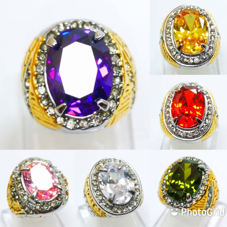 Batu Cincin Permata Cubic Zirconia Cuting Diamond