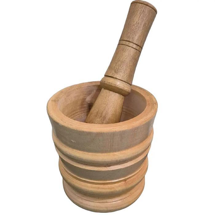 LUMPANG KAYU MURAH / LUMPANG KAYU TRADISIONAL / TUMBUK KAYU / ALAT PENUMBUK KECIL