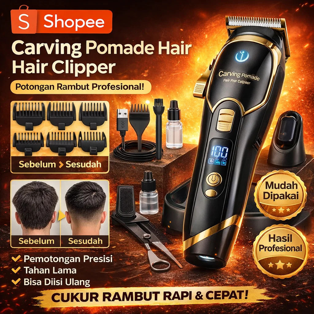 Alat Cukur Rambut Elektrik | Alat Cukur Rambut Profesional | Alat Cukur Rambut Multifungsi | Alat Cu