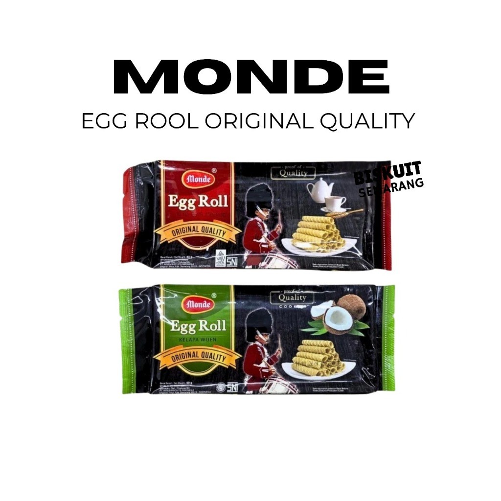 Monde Egg Roll Original Dan Kelapa Wijen 60gr Egg Roll Nissin Untuk Hadiah