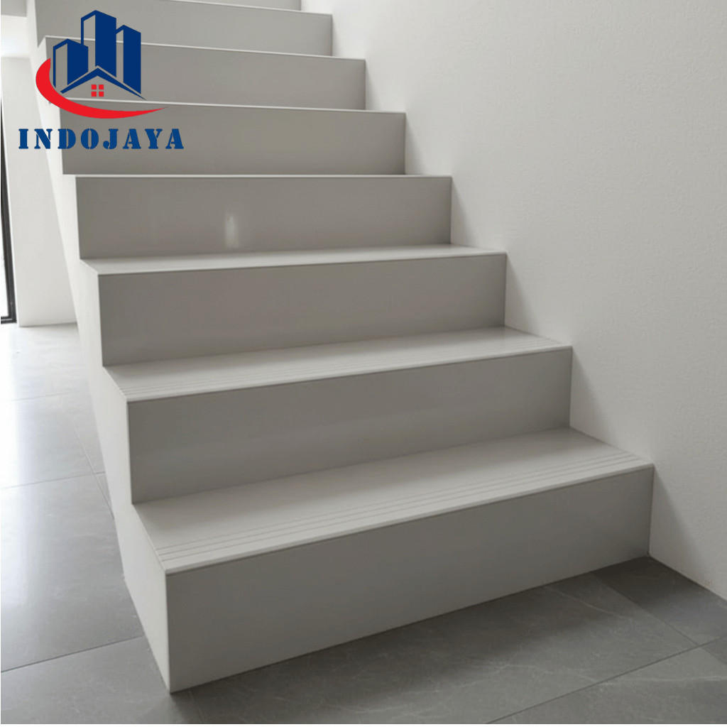 Granite Tangga Cream Polos 30x80 100 120 Mewah Custom Ukuran List Plint Keramik Granit Tile Rapi