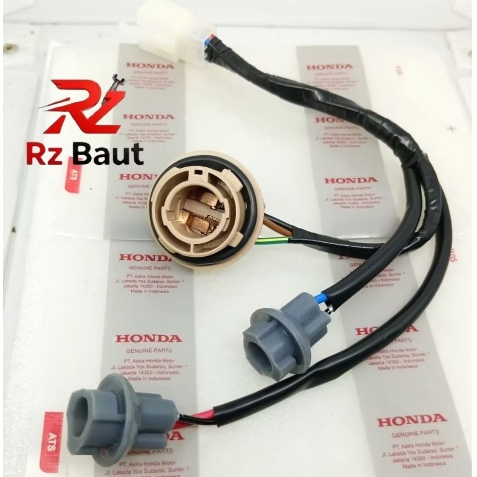 RZ SOCKET FITTING STOPLAMP BEAT FI K25_FITTING LAMPU BELAKANG BEAT FI STATER HALUS 2014-2016 KUALITA