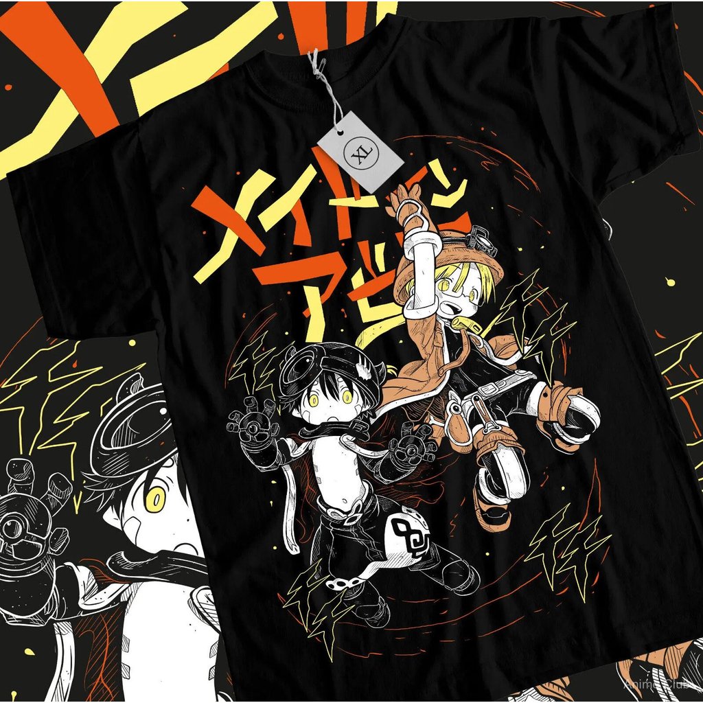 Kaos Made in Abyss untuk perempuan anime Kawai nanachi faputa Kaos manga harian
