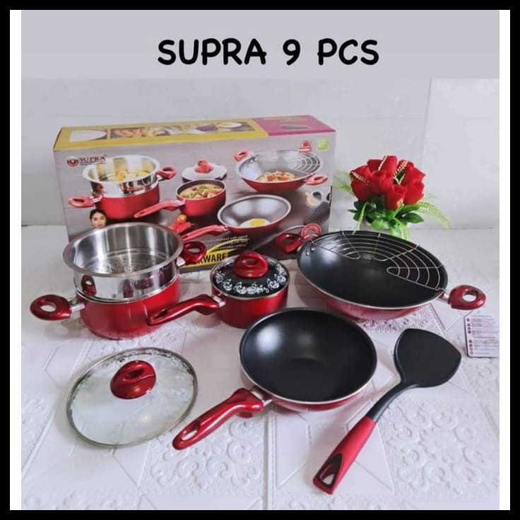 SUPRA Cookware set 9pcs Rosemary