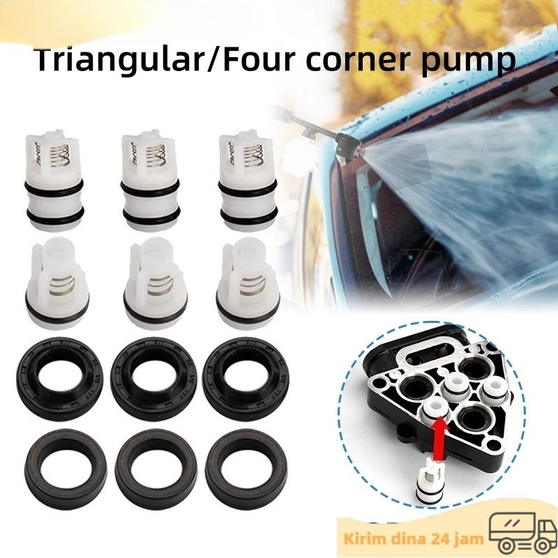 Sparepart Jet Cleaner High Pressure 12pcs Oil Seal Water Seal Inlet Valve Outlet Valve Jet Cleaner