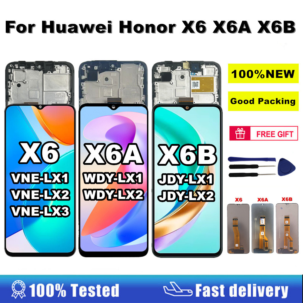 LCD Screen For Huawei Honor X6 LCD VNE-LX1 splay gitizer Assembly For Honor X6A LCD WDY-LX1 Tou Scre