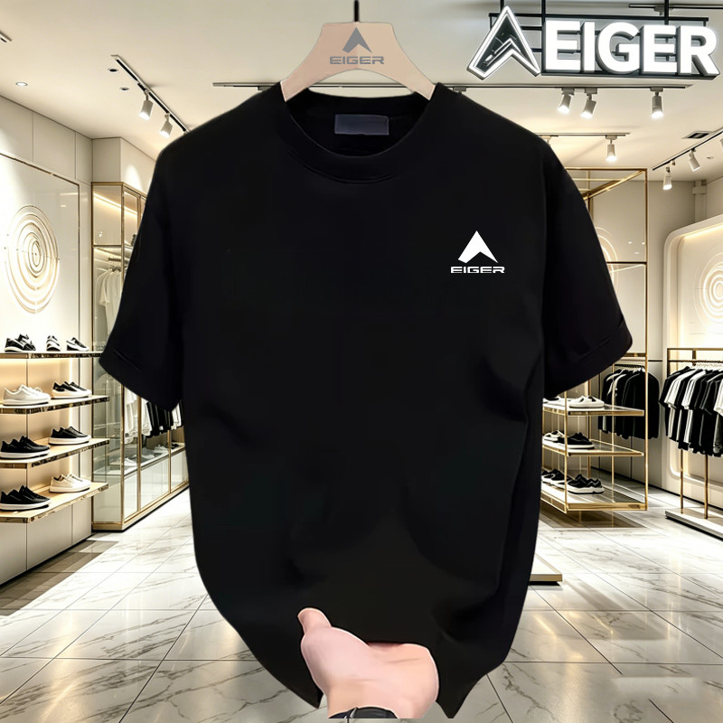 100% Original -Kaos Eiger Oversize Katun 24S | Adem Nyaman Tidak Gerah | Kaos Pria Wanita