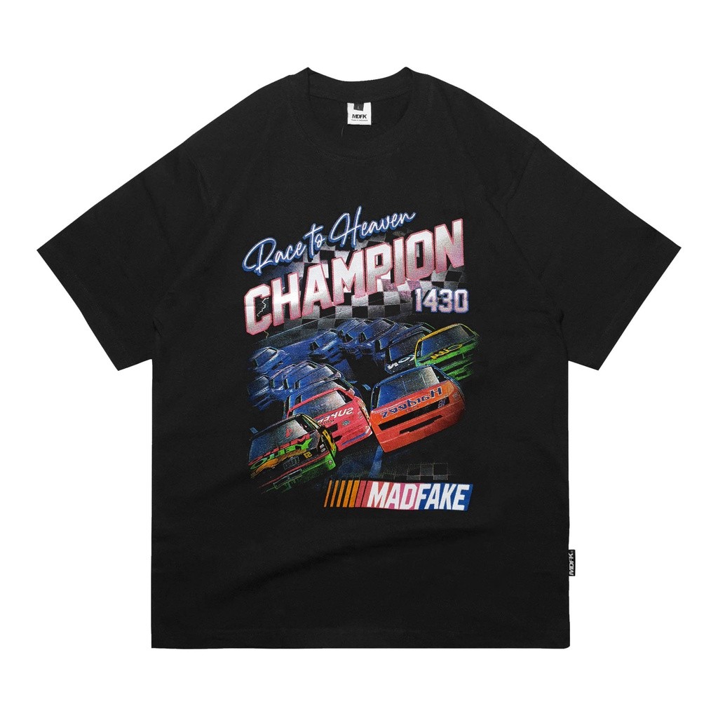 MDFK champion t shirt vintage retro style nascar Kaos