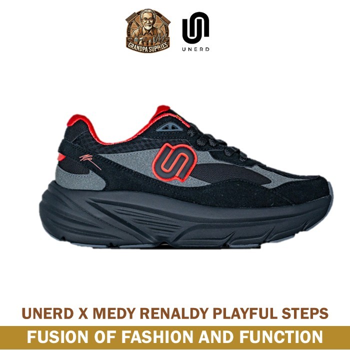 Sepatu Unerd x Medy Renaldy Playful Steps Sneakers Sepatu Unerd Kasual Pria Wanita Dewasa