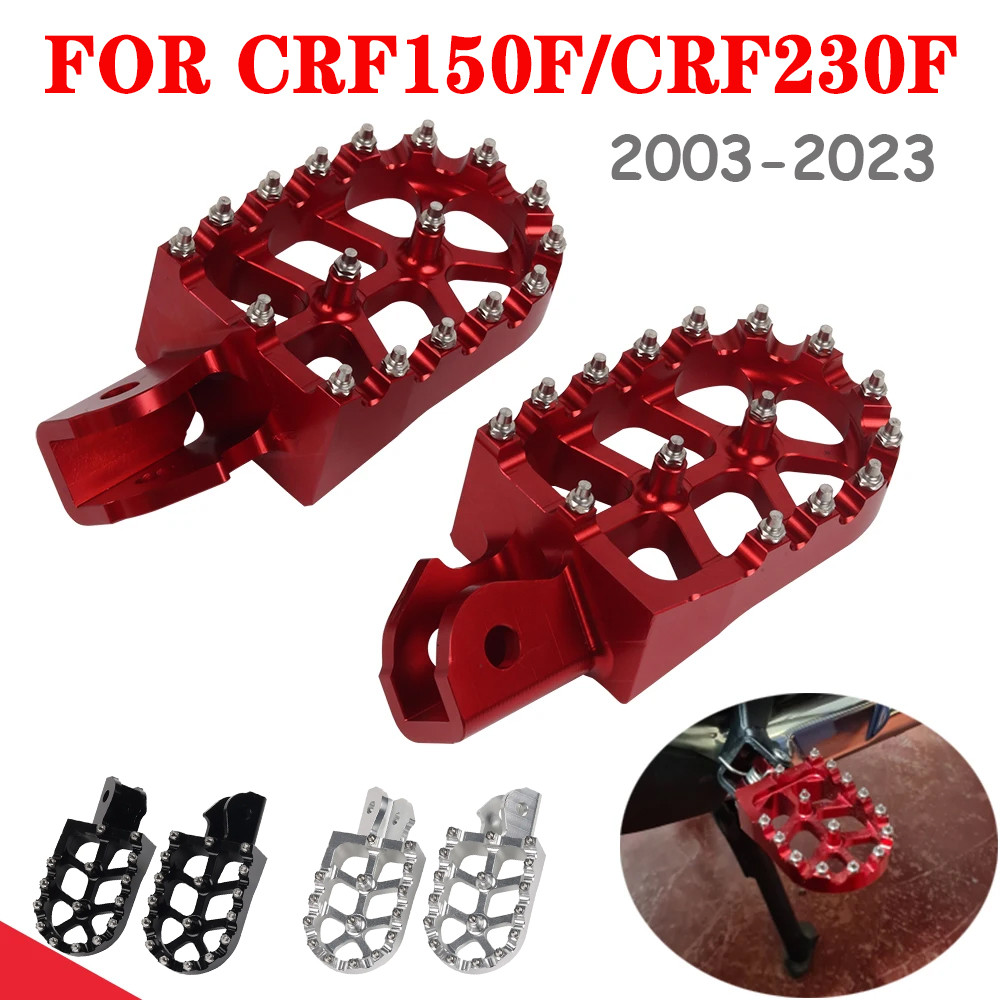 For CRF 150F 230F 150 230 F CRF150F CRF230F 2023 2022 2021 2020 2019 2018 2017 Foot Pegs Footpegs Fo