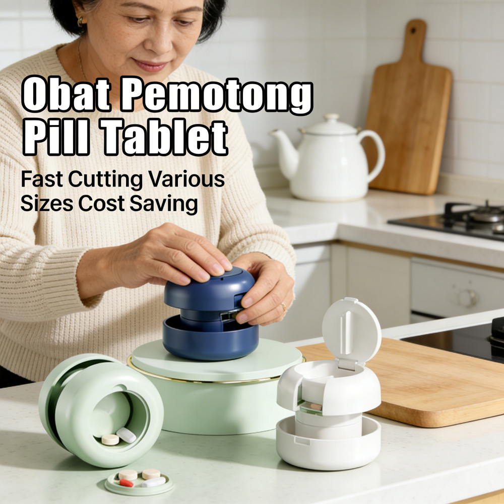 Pemotong Obat Produk Pemecah Pill Alat Pemecah Alat Pemotong Obat-obatan