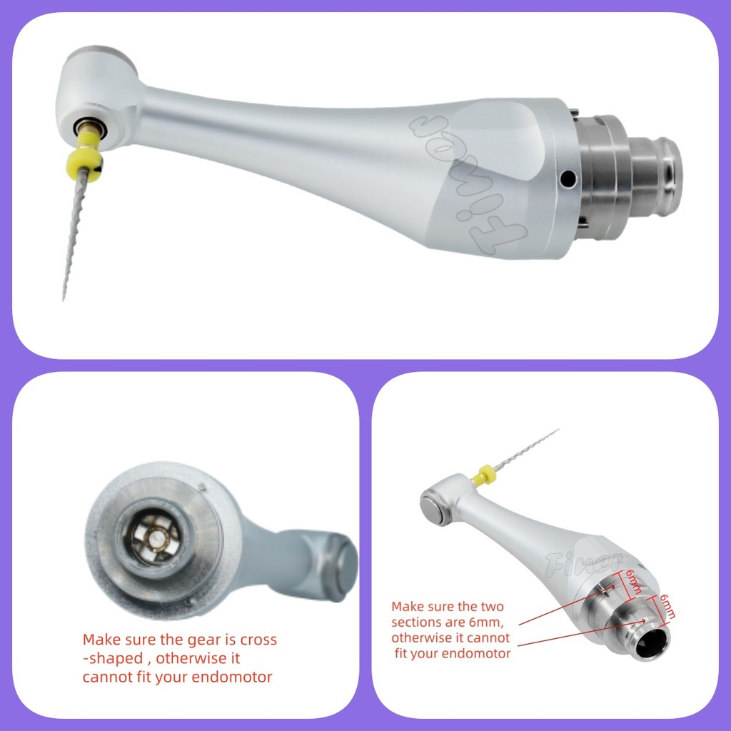 Dental 6:1 Endo Head Electric Endodontic Motor Angle Head Rotary Endomotor Contra Angle Head for Woo