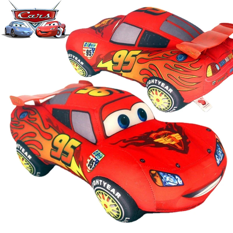 sney Plush Pixar Cars 3 Toys Lightning McQueen Plush Toy Red McQueen 95 Pillow Cushion Soft Stuffed 