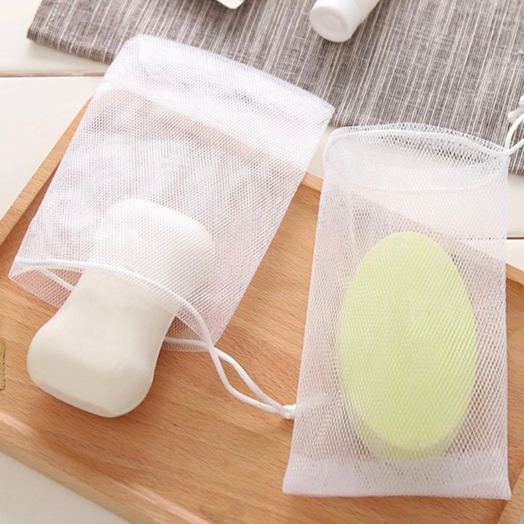 Jaring Sabun Mandi Serbaguna Pembuat Busa Manual Jaring Tali Gantung Untuk Sabun Batang HM1062 - Gro