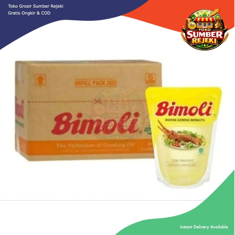 minyak Bimoli 1 dus 2 liter 6 bukus