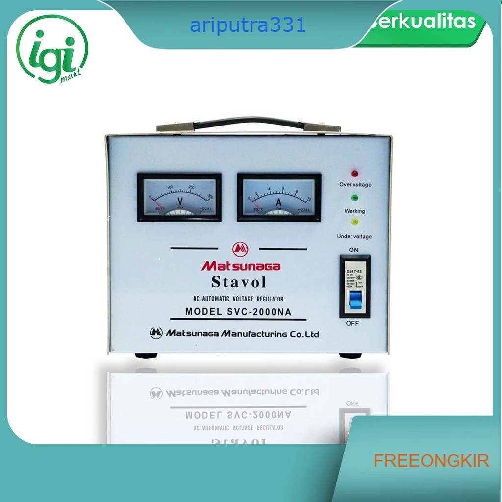 Stavolt SVC 2000W / Stabilizer SVC 2000VA MTS / 2000 Watt