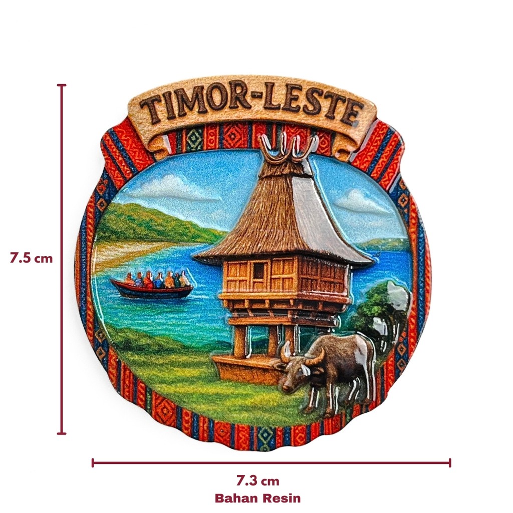 Souvenir Magnet Kulkas Timor Leste Oleh oleh Negara Timor Leste