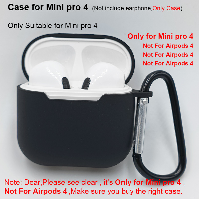 Case For TWS Mini Pro4 (only case,no earphone) Bluetooth earphone  Silicone Case For Mini Pro 4 Cove