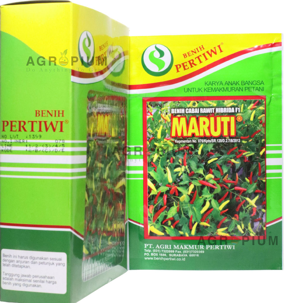 Benih Cabe Cabai Rawit MARUTI F1 Isi 10 Gram Benih Pertiwi