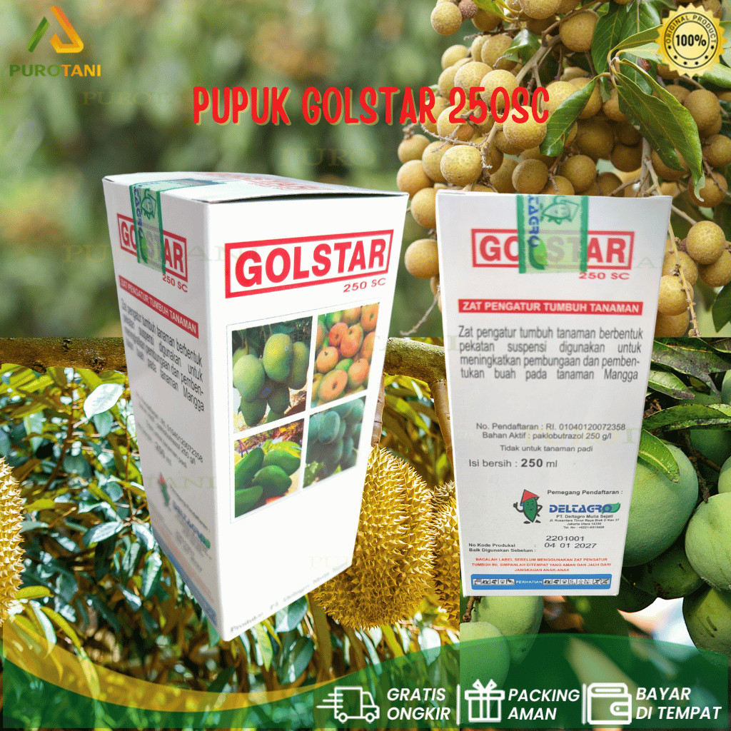 Pupuk ZPT GOLSTAR 250 SC Paclobutrazol 80ml
