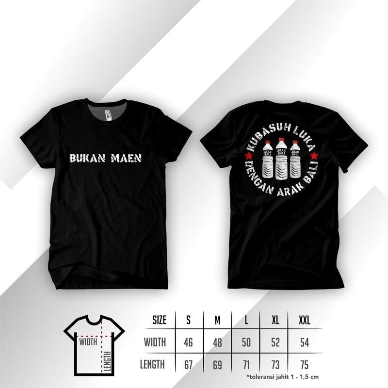 FURIBOMBA Kaos Arak Bali Baju T-shirt Distro Kubasuh Luka Dengan Arak Bali