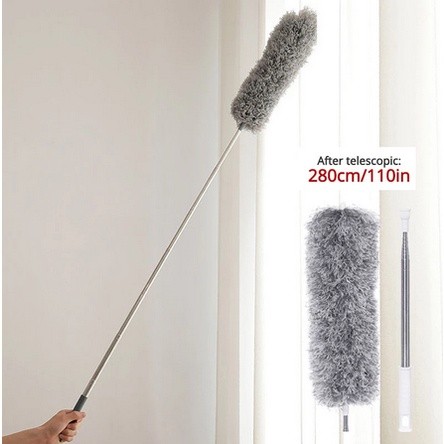 Kemoceng Microfiber magnet Debu Panjang 280cm Kemoceng Adjustable Extendable Bisa Ditekuk Kemoceng B