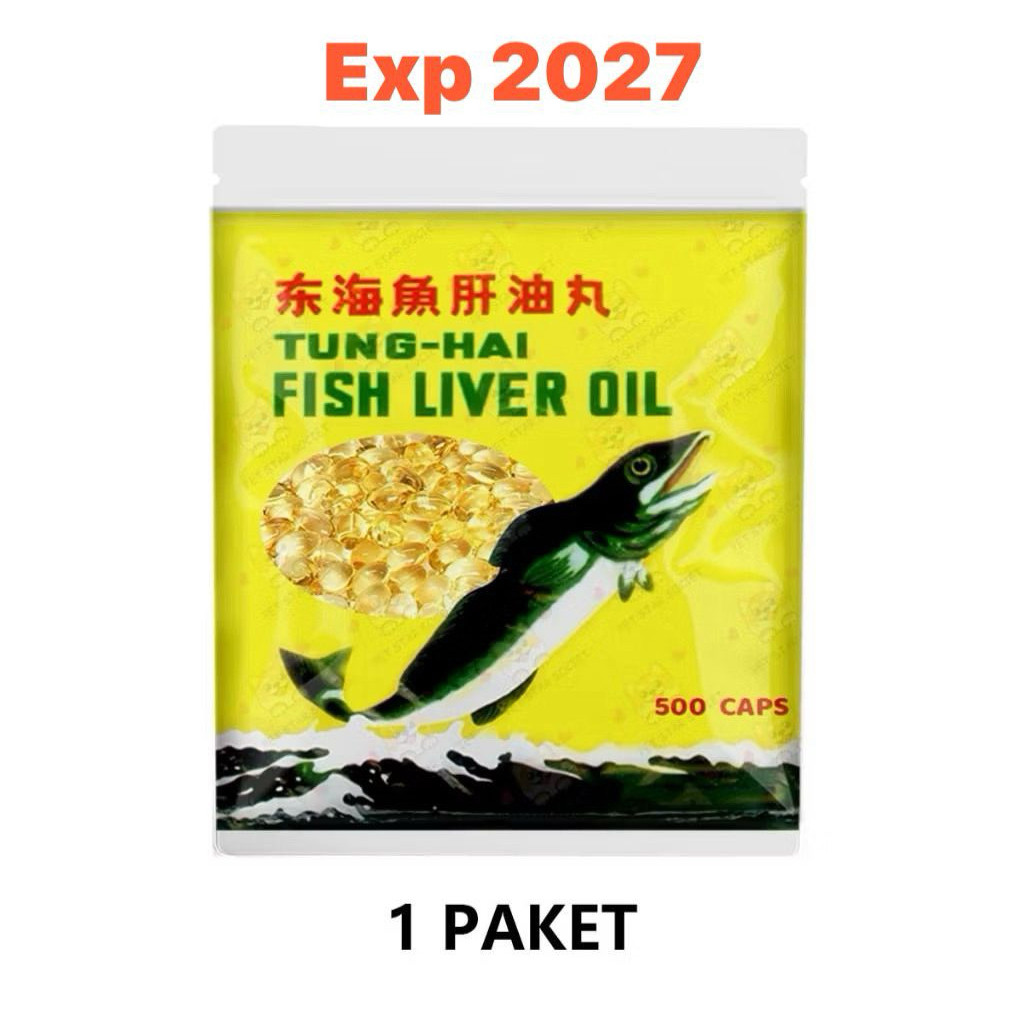 PROMO Minyak Ikan Tung Hai Fish Liver Oil  500pcs Minyak Ikan Kucing Untuk Ayam Beternak Ayam Termur