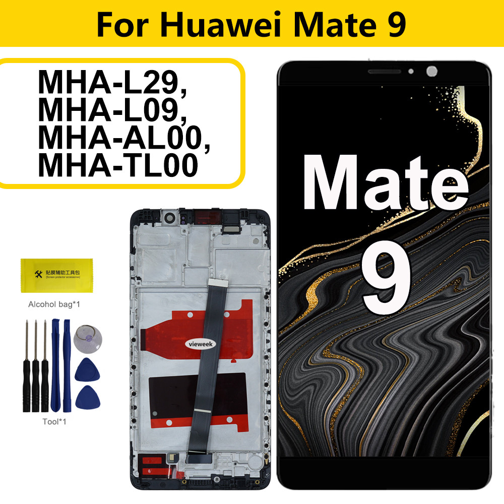 IPS LCD For Huawei Mate 9 LCD MHA-L29 MHA-L09 MHA-AL00 MHA-TL00 Display with Frame Tou Screen Digiti