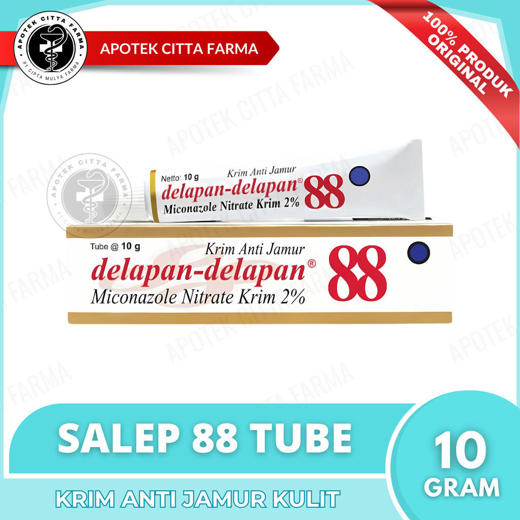 Krim 88 Anti Jamur 10 g - Mengatasi Infeksi Kulit / Kutu Air / Kurap / Panu / Infeksi Jamur Selangka