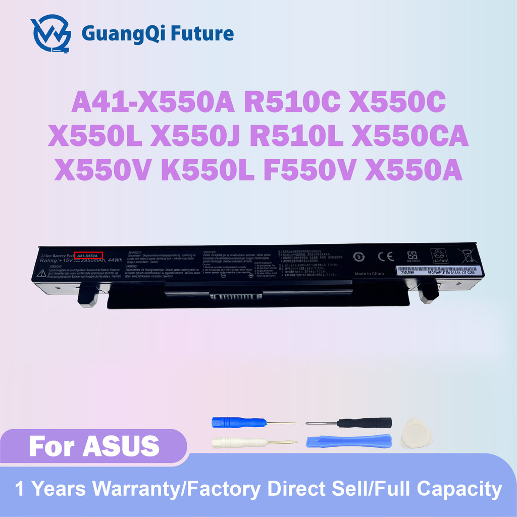 A41-X550A New Replacement Laptop Battery 44Wh 2950mAh For Asus A41-X550 R510C X550C X550L X550J R510