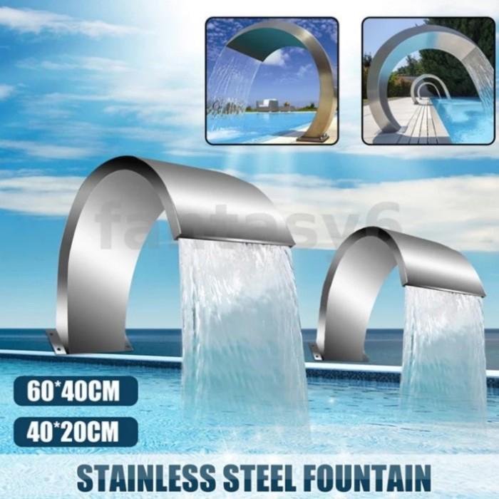 waterfall kolam renang stainles