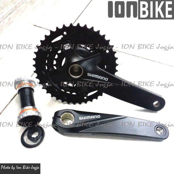 Crank Shimano Altus MT200 40-30-22 T WITH BB - Crankset Set Triple 3 Speed MT-200 MT210 210 40T 30T 