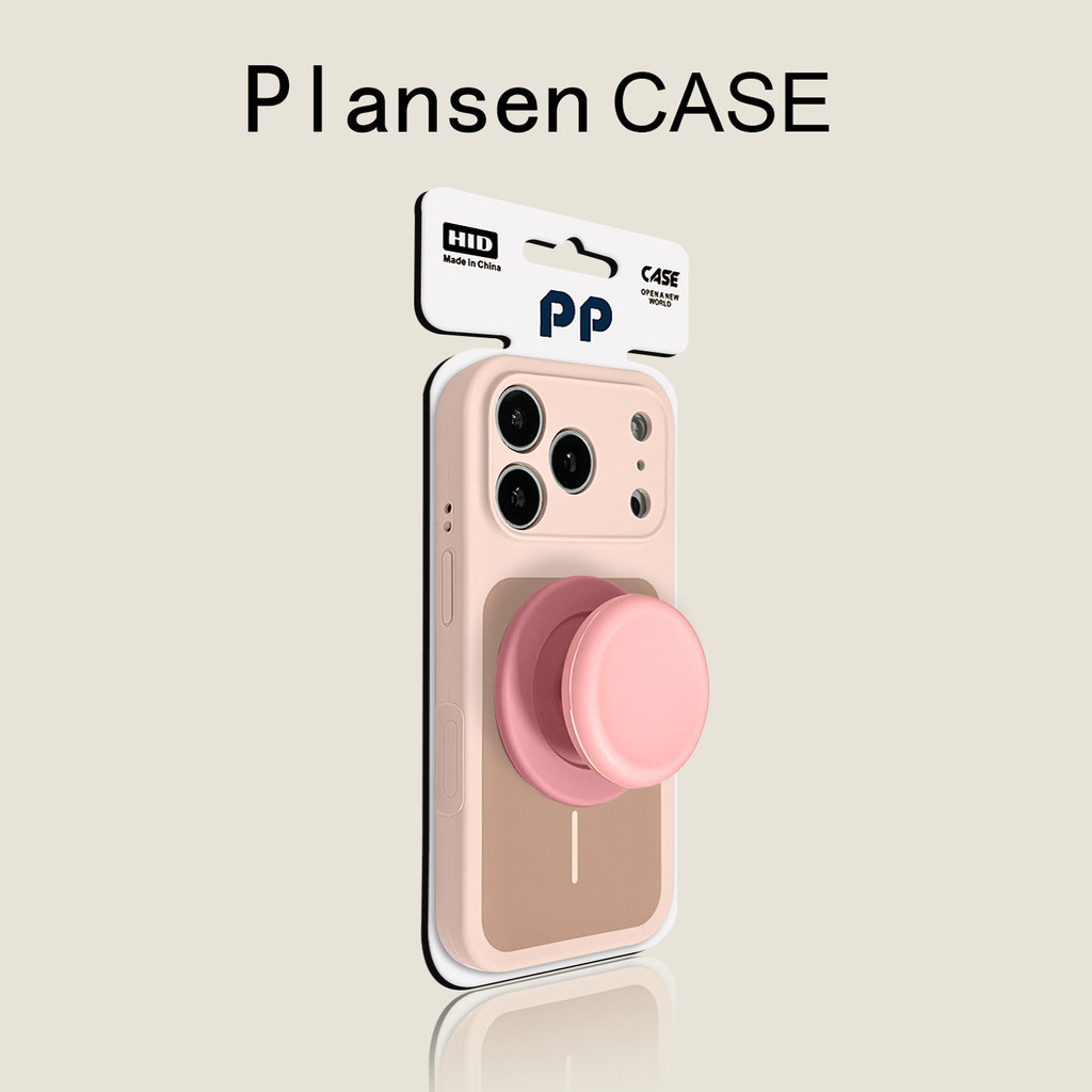 Casing ponsel silikon cair buram dengan braket magnet untuk iPhone 17 Pro Max 16 15 Pro Max, tahan g